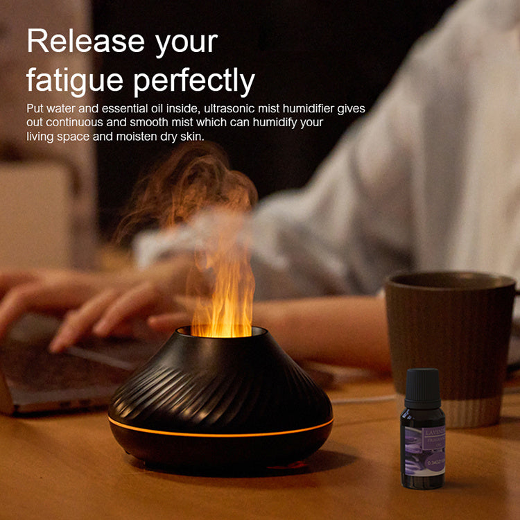 Aroma Essential Oil Fire Flame Diffuser