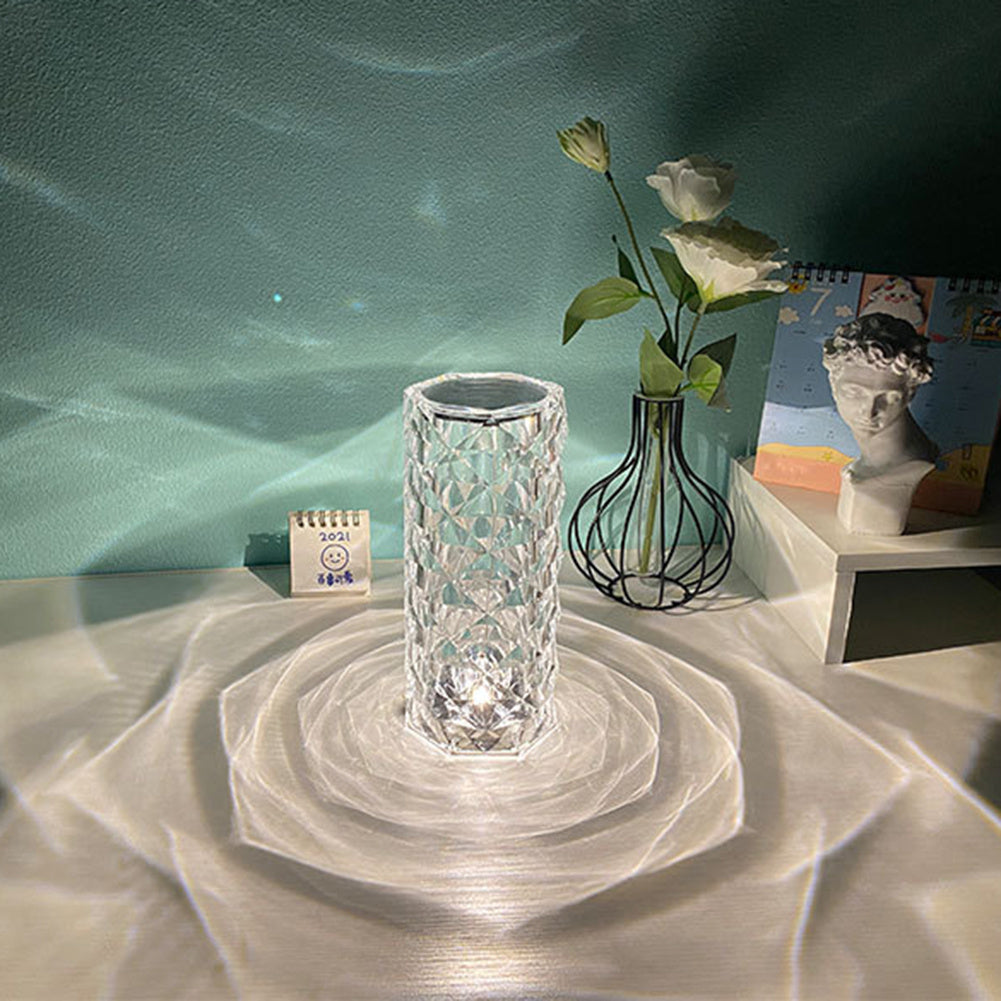 Diamond Night Light Rose Projector Lamp Decor