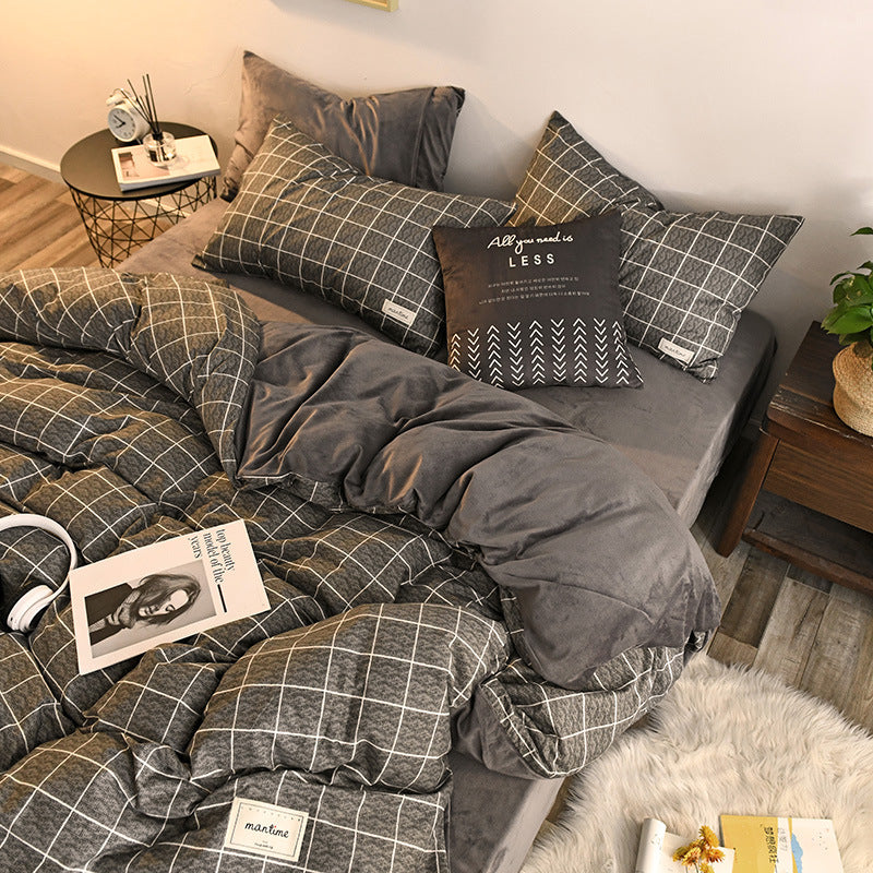 Blanket Cover Bedding 4-piece Set